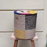 colour block design handmade basket
